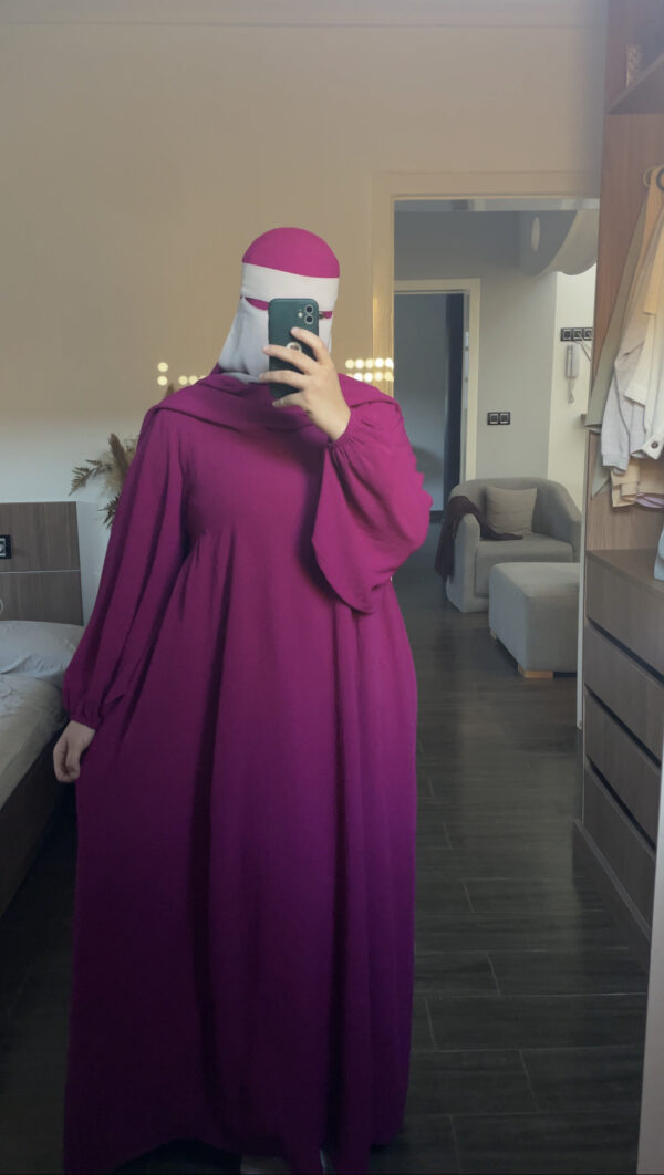 Abaya jazz (fushia) – Image 3