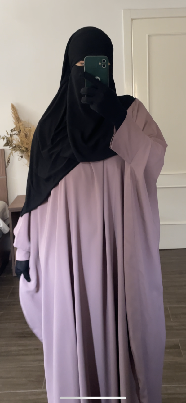 Butterfly abaya (violet pastel) – Image 2