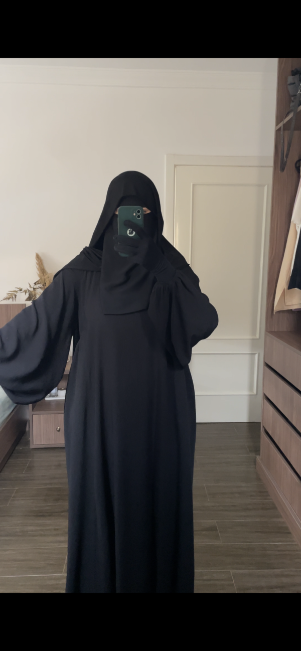 Abaya jazz (noir) – Image 2