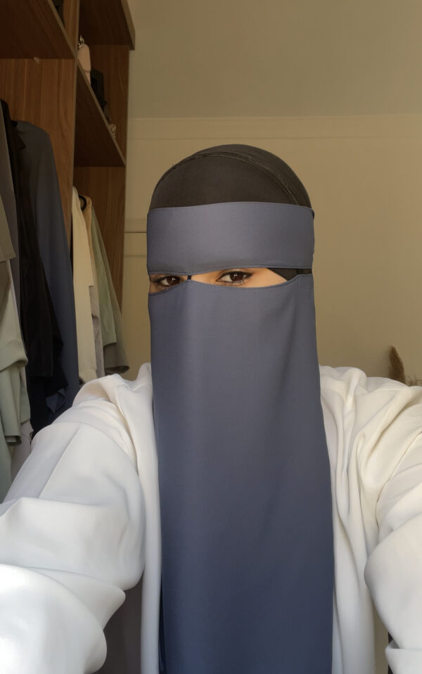 Niqab (élastique au milieu) Bleu navy