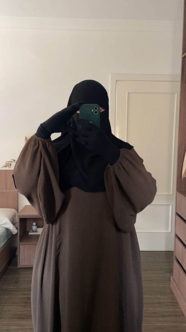 Abaya jazz (marron)