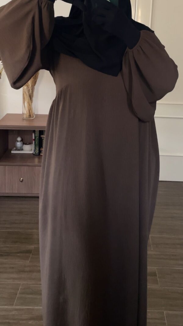 Abaya jazz (marron) – Image 3