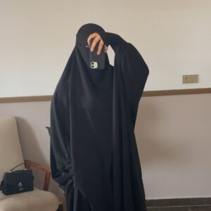 Jilbab 2p (black)