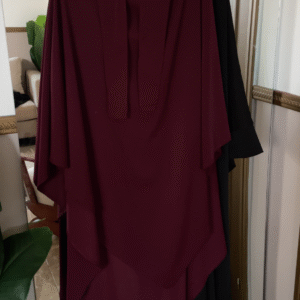 Khimar one layer (burgundy)